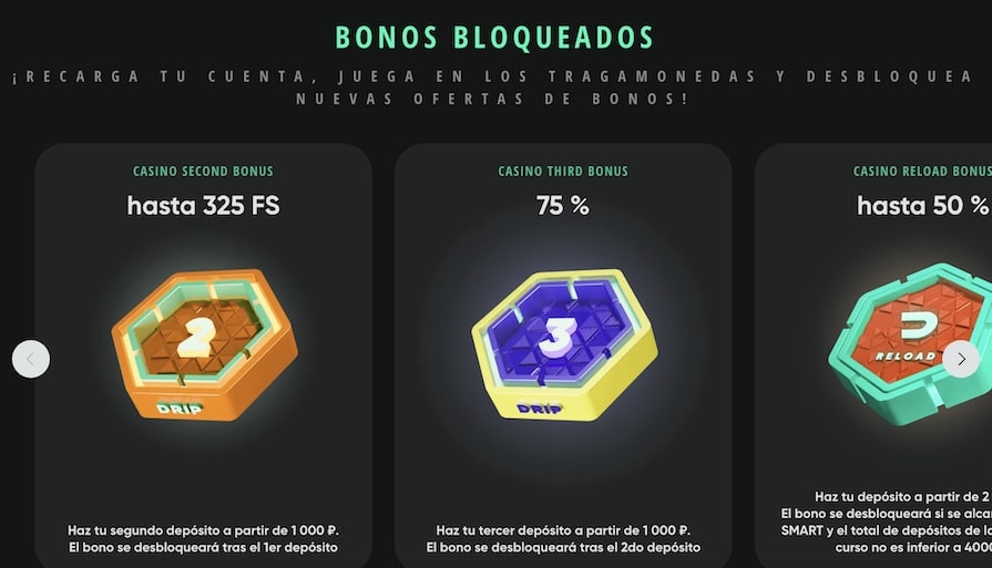 Bonos por segundo depósito