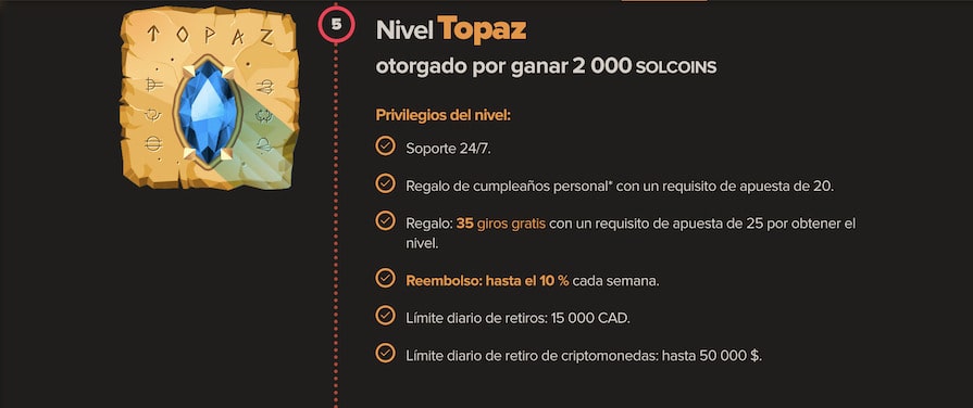 Nivel №5 - Topacio